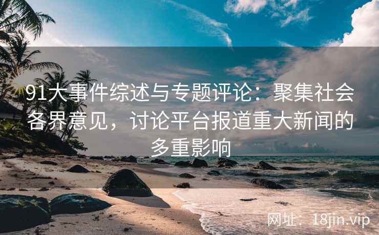 91大事件综述与专题评论：聚集社会各界意见，讨论平台报道重大新闻的多重影响